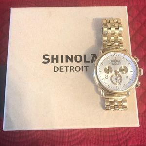 Shinola Watch  Runwell 41mm Gold